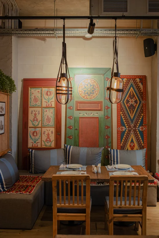 Интерьер/Экстерьер/Банкетная зона/Бар/Стол для двоих/Вход/Главный зал/Lounge зона ресторан Caspian фото