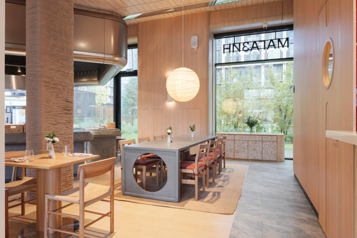 Интерьер/Экстерьер/Банкетная зона/Бар/Стол для двоих/Вход/Главный зал/Lounge зона ресторан «М2 Органик клуб» Слава фото