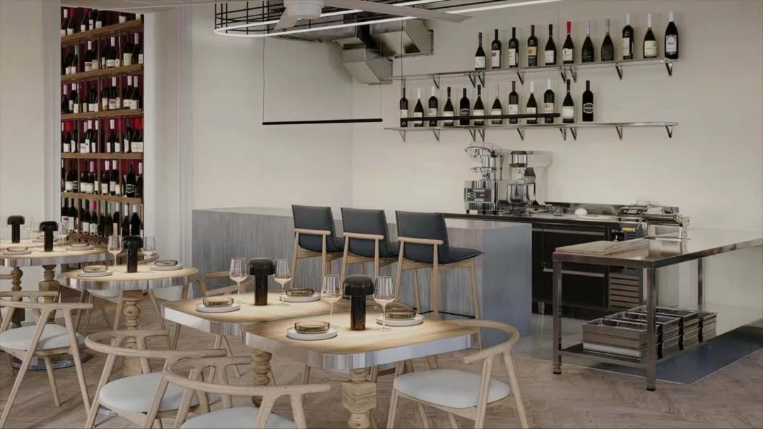 Интерьер/Экстерьер/Банкетная зона/Бар/Стол для двоих/Вход/Главный зал/Lounge зона ресторан Cazaban Bistro фото