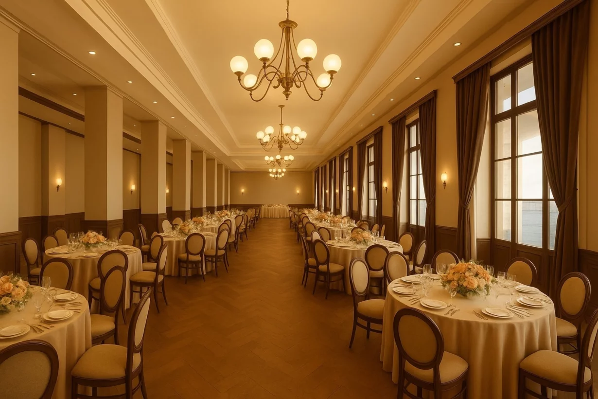 Интерьер/Экстерьер/Банкетная зона/Бар/Стол для двоих/Вход/Главный зал/Lounge зона банкетный зал Gran Dia фото