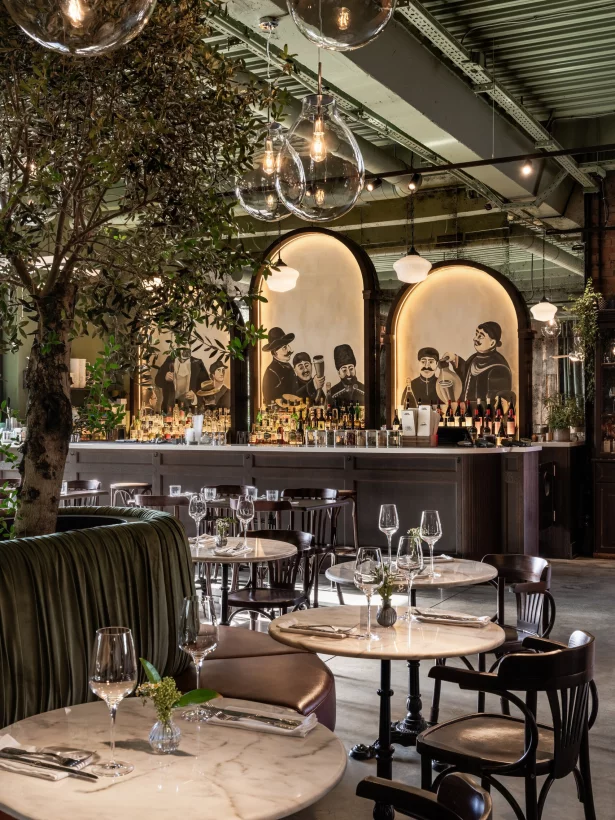 Интерьер/Экстерьер/Банкетная зона/Бар/Стол для двоих/Вход/Главный зал/Lounge зона ресторан Pádre Khinkali фото