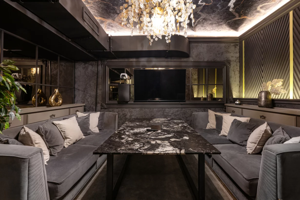 Интерьер/Экстерьер/Банкетная зона/Бар/Стол для двоих/Вход/Главный зал/Lounge зона ресторан Дымзавод Хамовники фото