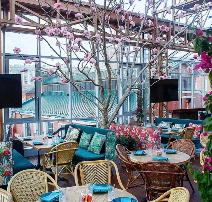 Интерьер/Экстерьер/Банкетная зона/Бар/Стол для двоих/Вход/Главный зал/Lounge зона ресторанный комплекс Soho Rooms фото