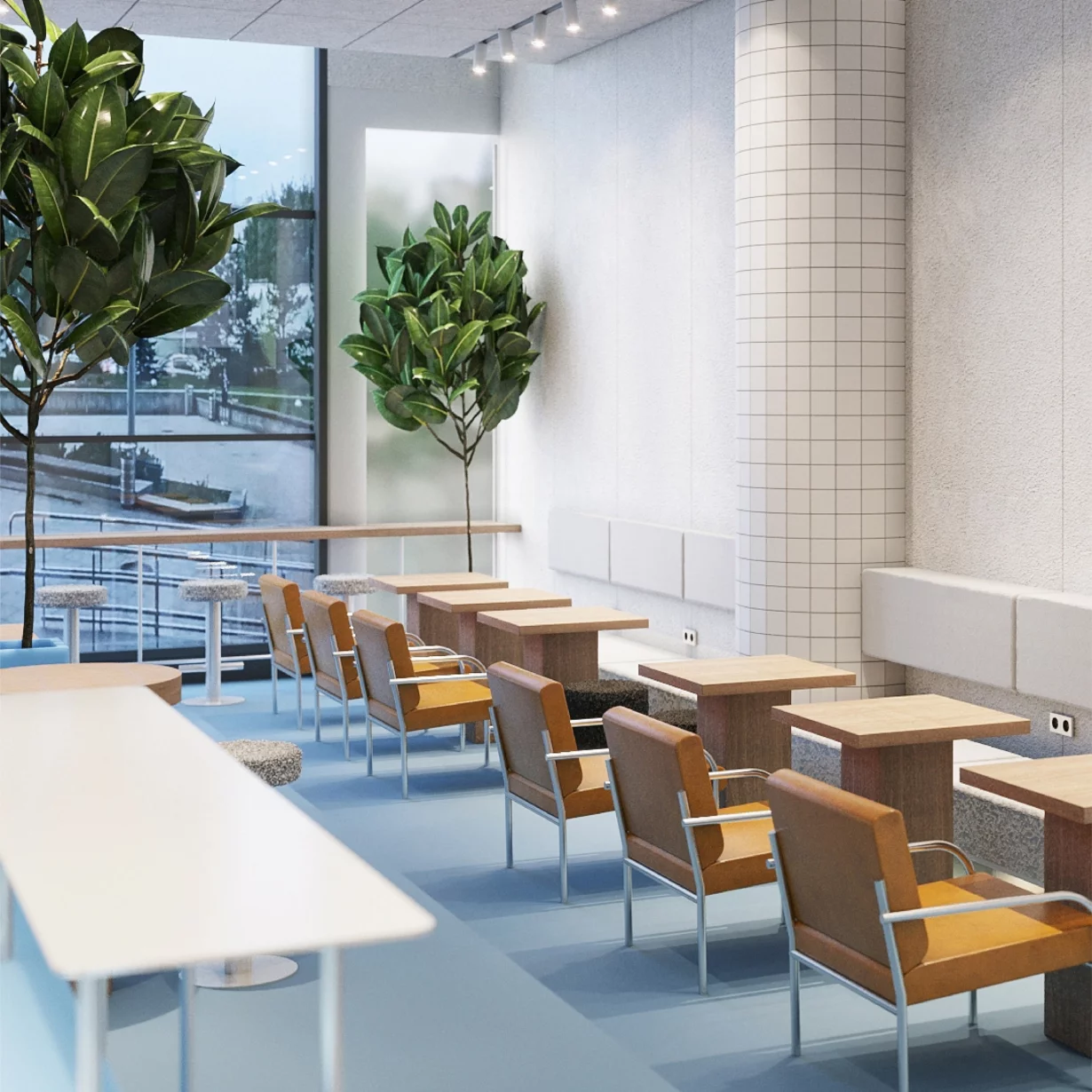 Интерьер/Экстерьер/Банкетная зона/Бар/Стол для двоих/Вход/Главный зал/Lounge зона кофейня Дринкит фото