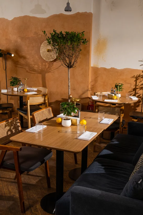 Интерьер/Экстерьер/Банкетная зона/Бар/Стол для двоих/Вход/Главный зал/Lounge зона ресторан Bona Capona фото