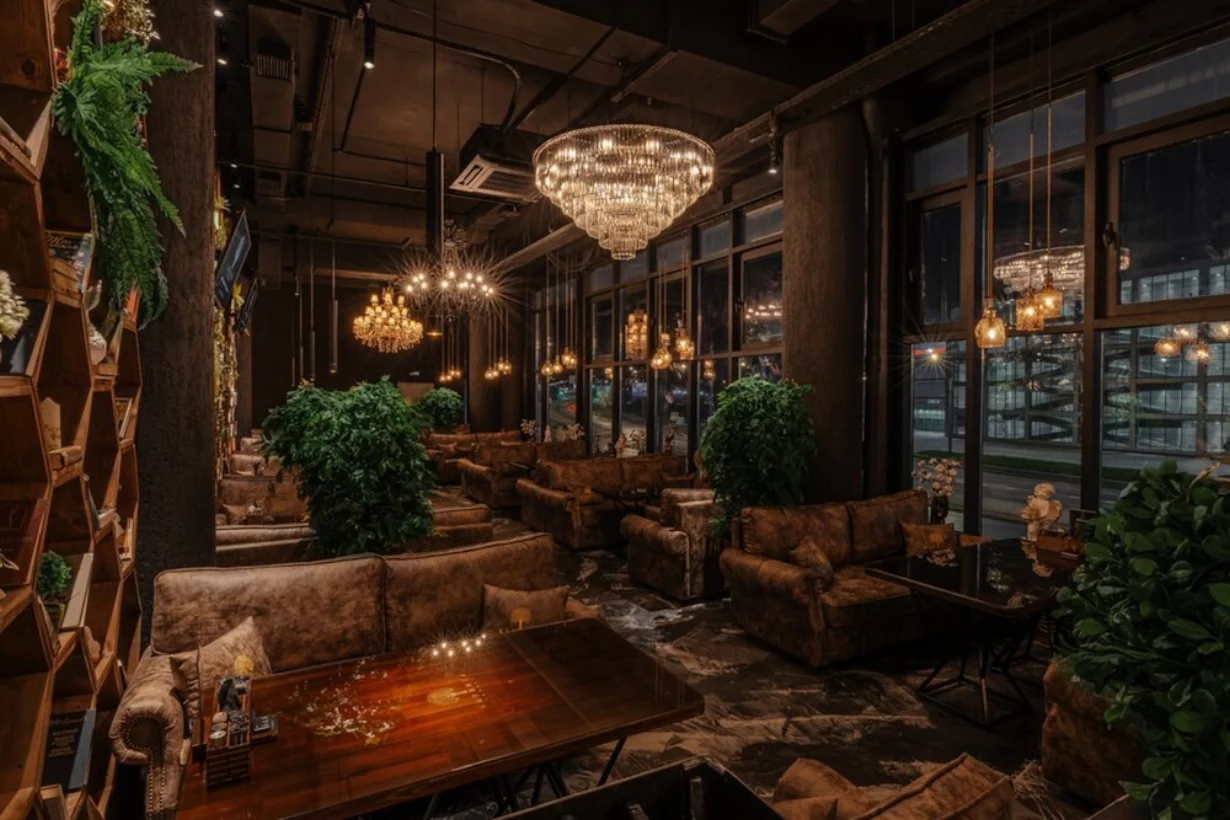 Интерьер/Экстерьер/Банкетная зона/Бар/Стол для двоих/Вход/Главный зал/Lounge зона лаунж Барвиха Lounge Марьино фото