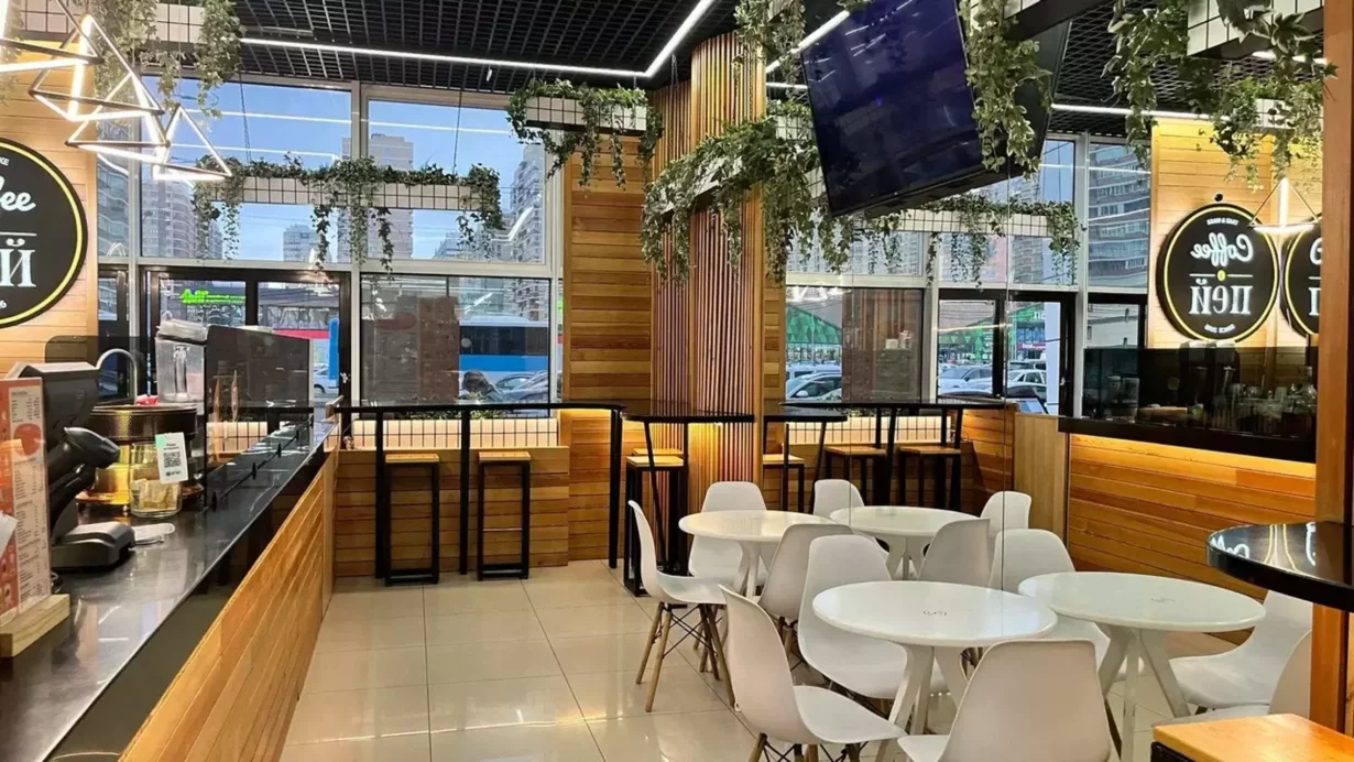 Интерьер/Экстерьер/Банкетная зона/Бар/Стол для двоих/Вход/Главный зал/Lounge зона кофейня Coffee Пей фото