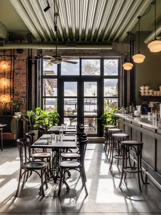 Интерьер/Экстерьер/Банкетная зона/Бар/Стол для двоих/Вход/Главный зал/Lounge зона ресторан Pádre Khinkali фото