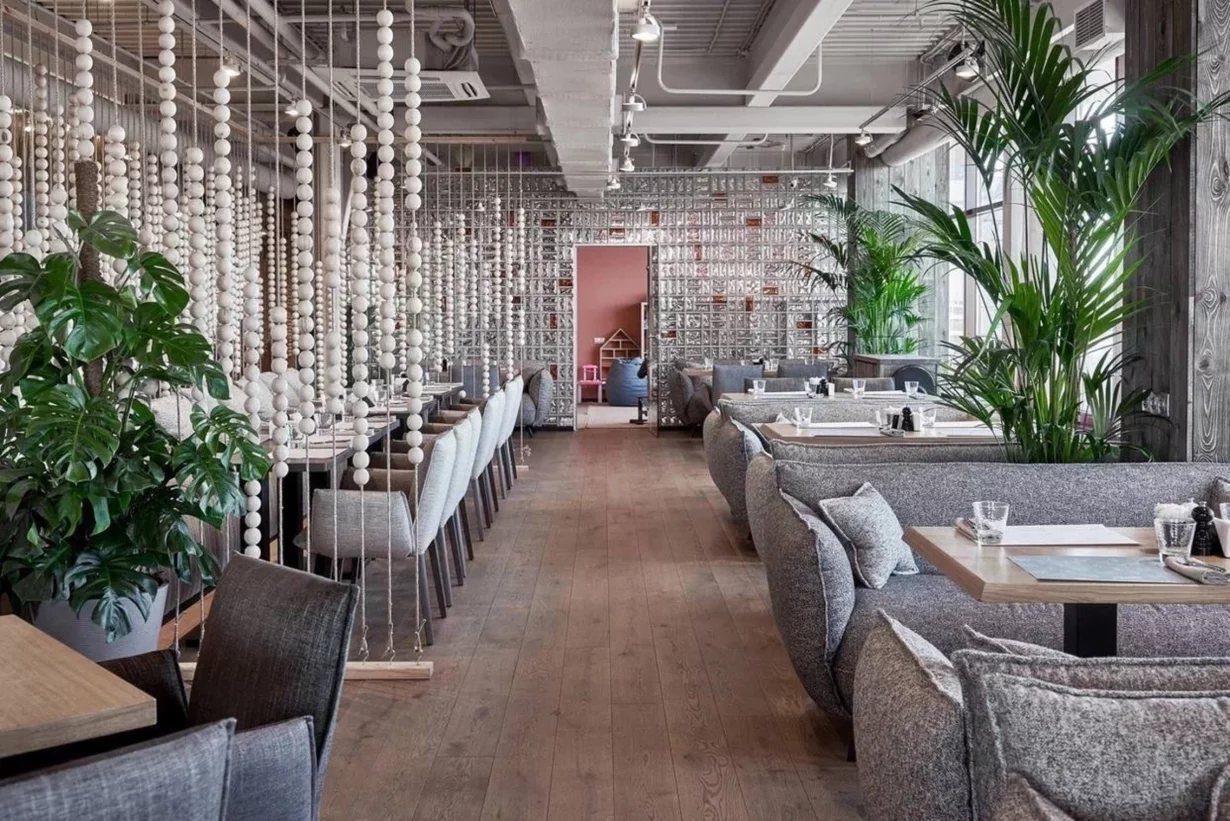 Интерьер/Экстерьер/Банкетная зона/Бар/Стол для двоих/Вход/Главный зал/Lounge зона ресторан Юность фото