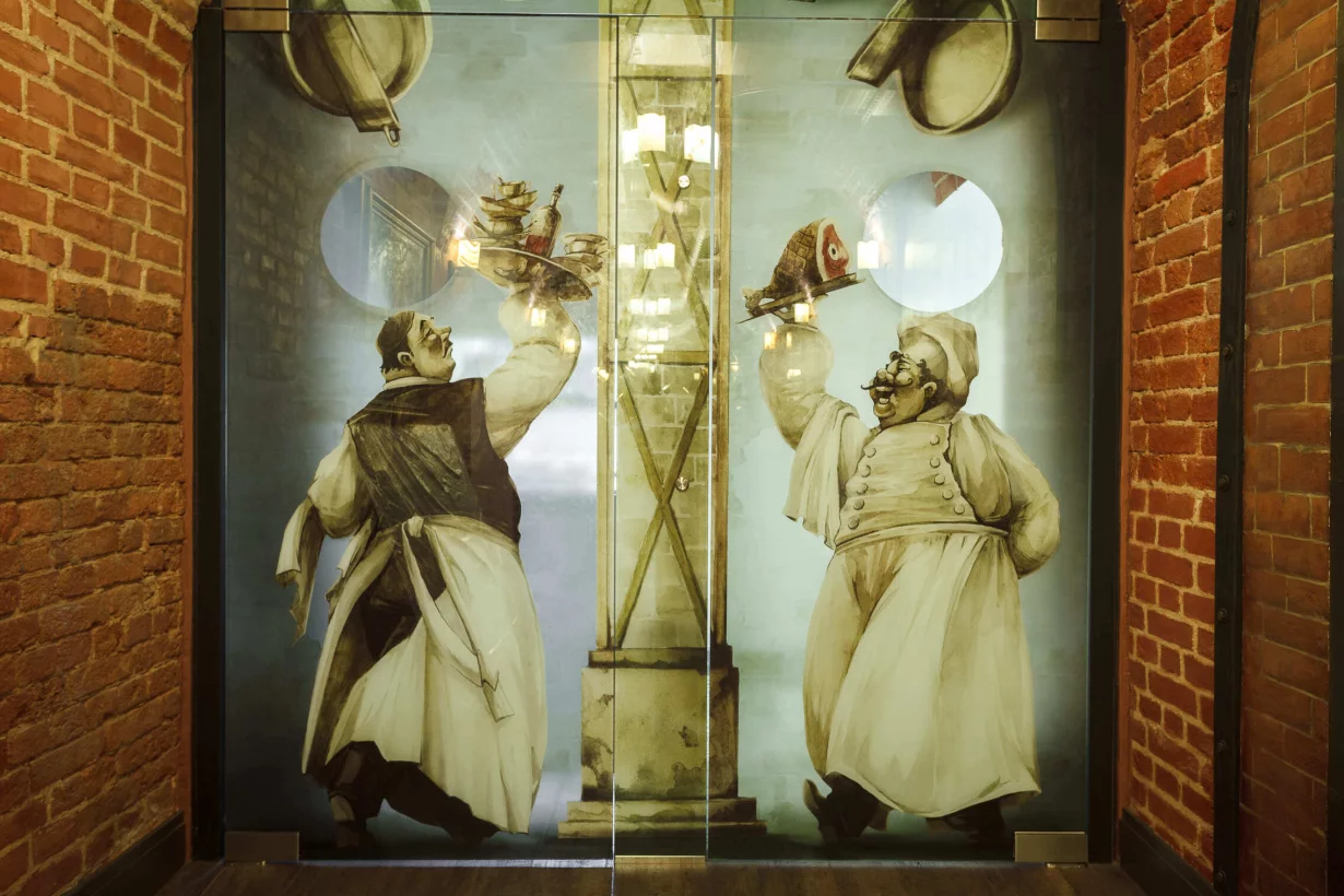 Интерьер/Экстерьер/Банкетная зона/Бар/Стол для двоих/Вход/Главный зал/Lounge зона ресторан Кладовая фото