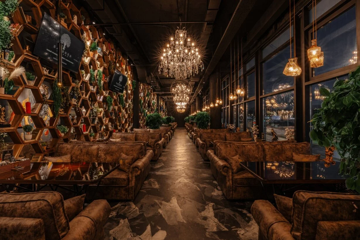 Интерьер/Экстерьер/Банкетная зона/Бар/Стол для двоих/Вход/Главный зал/Lounge зона лаунж Барвиха Lounge Марьино фото