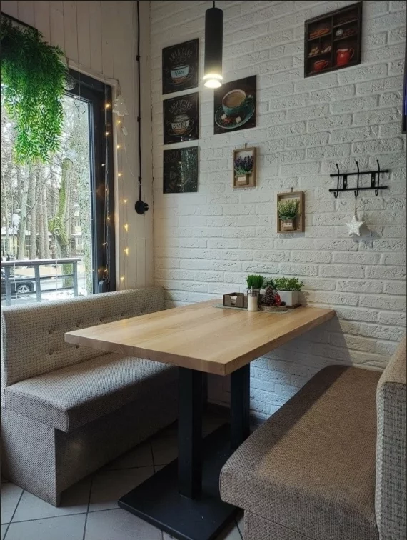 Интерьер/Экстерьер/Банкетная зона/Бар/Стол для двоих/Вход/Главный зал/Lounge зона пиццерия Дело вкуса фото