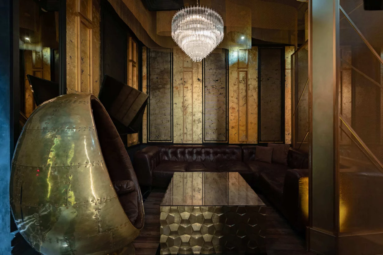 Интерьер/Экстерьер/Банкетная зона/Бар/Стол для двоих/Вход/Главный зал/Lounge зона кальянная Timeless Охотный Ряд фото