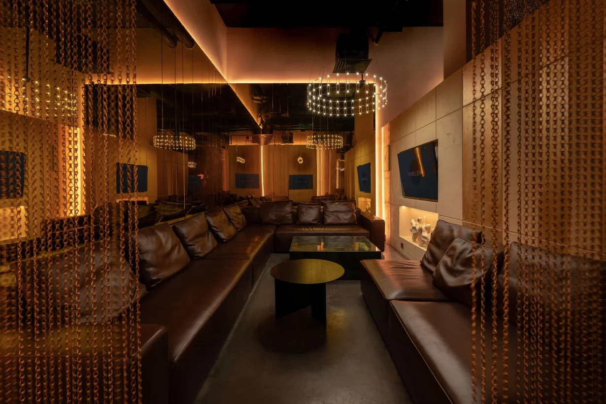 Интерьер/Экстерьер/Банкетная зона/Бар/Стол для двоих/Вход/Главный зал/Lounge зона лаунж Timeless Якиманка фото