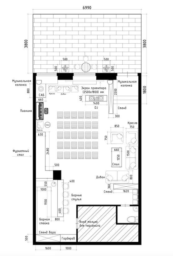 Интерьер/Экстерьер/Банкетная зона/Бар/Стол для двоих/Вход/Главный зал/Lounge зона лофт Workshoploft фото
