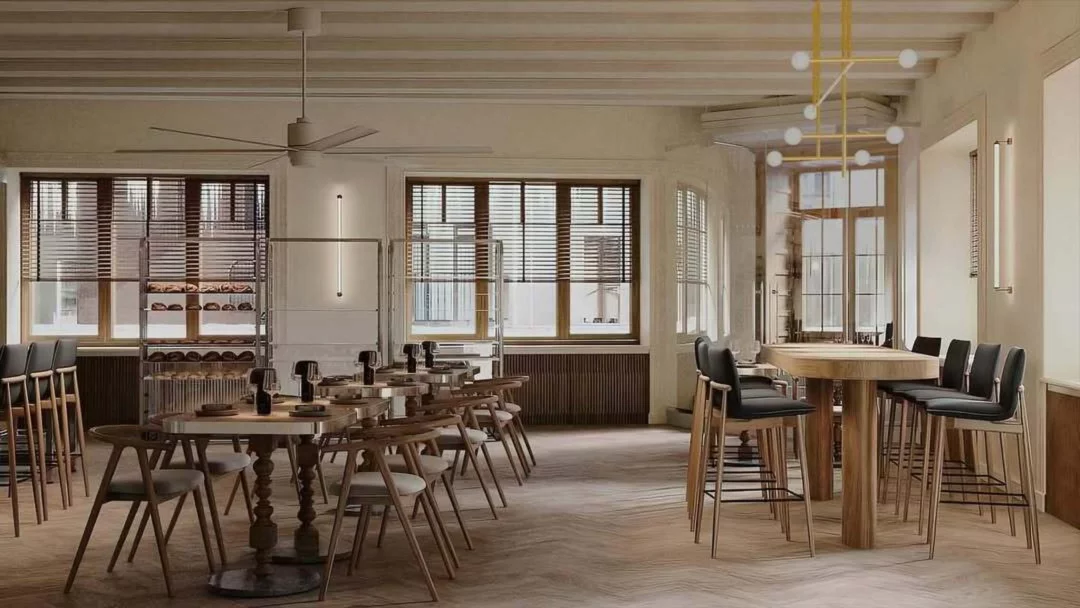 Интерьер/Экстерьер/Банкетная зона/Бар/Стол для двоих/Вход/Главный зал/Lounge зона ресторан Cazaban Bistro фото