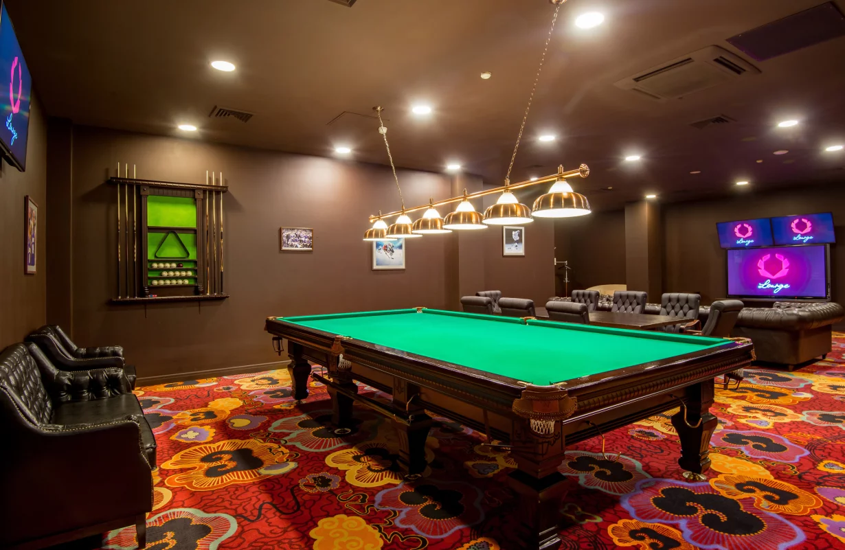 Интерьер/Экстерьер/Банкетная зона/Бар/Стол для двоих/Вход/Главный зал/Lounge зона ресторанный комплекс Olimpbet Lounge фото