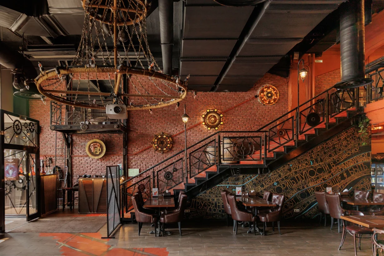 Интерьер/Экстерьер/Банкетная зона/Бар/Стол для двоих/Вход/Главный зал/Lounge зона бар Друзья фото