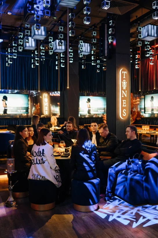 Интерьер/Экстерьер/Банкетная зона/Бар/Стол для двоих/Вход/Главный зал/Lounge зона караоке-клуб Tunes фото