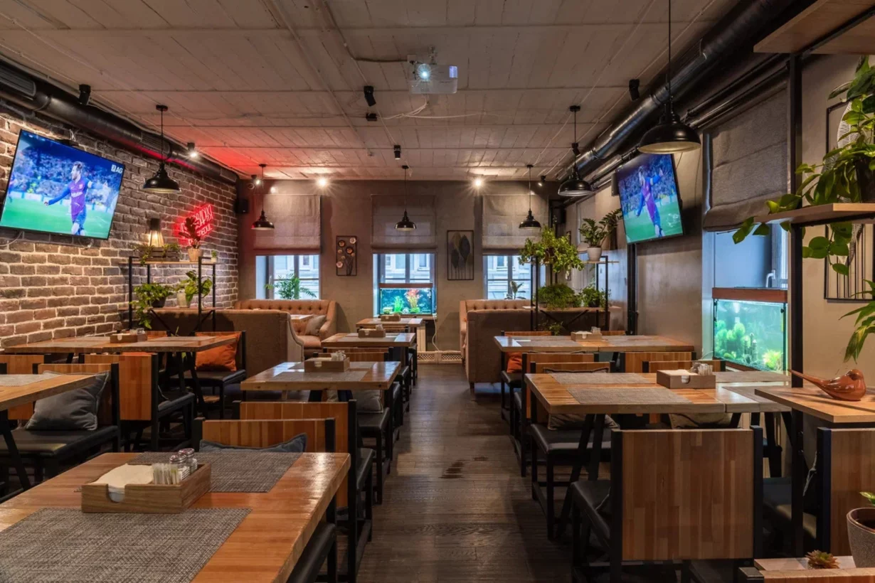 Основной зал Раковарня «В ус не дул» на Пятницкой