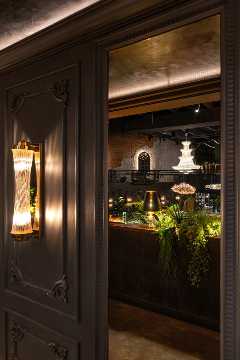 Интерьер/Экстерьер/Банкетная зона/Бар/Стол для двоих/Вход/Главный зал/Lounge зона ресторан Дымзавод Хамовники фото