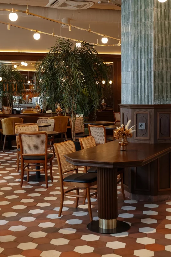 Интерьер/Экстерьер/Банкетная зона/Бар/Стол для двоих/Вход/Главный зал/Lounge зона кафе Чинаякъ фото