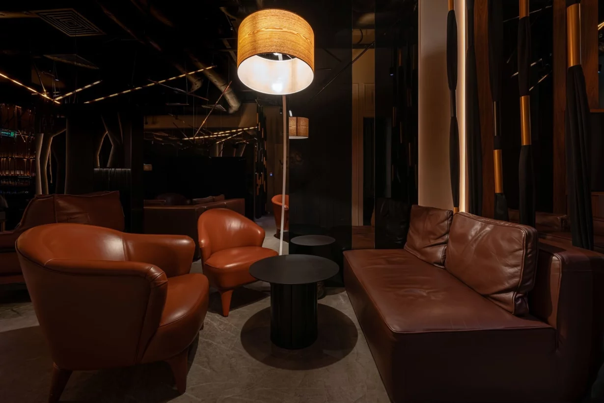 Интерьер/Экстерьер/Банкетная зона/Бар/Стол для двоих/Вход/Главный зал/Lounge зона лаунж Timeless Якиманка фото