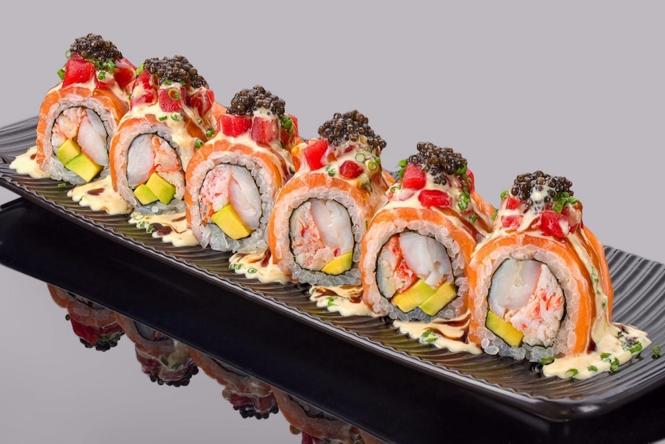 служба доставки Bluefin Sushi Oysters Фото 1: меню