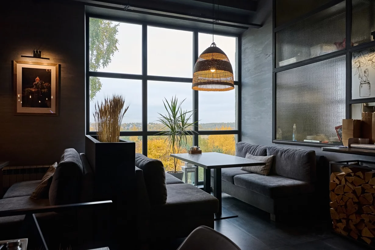 Интерьер/Экстерьер/Банкетная зона/Бар/Стол для двоих/Вход/Главный зал/Lounge зона ресторан Молоко фото