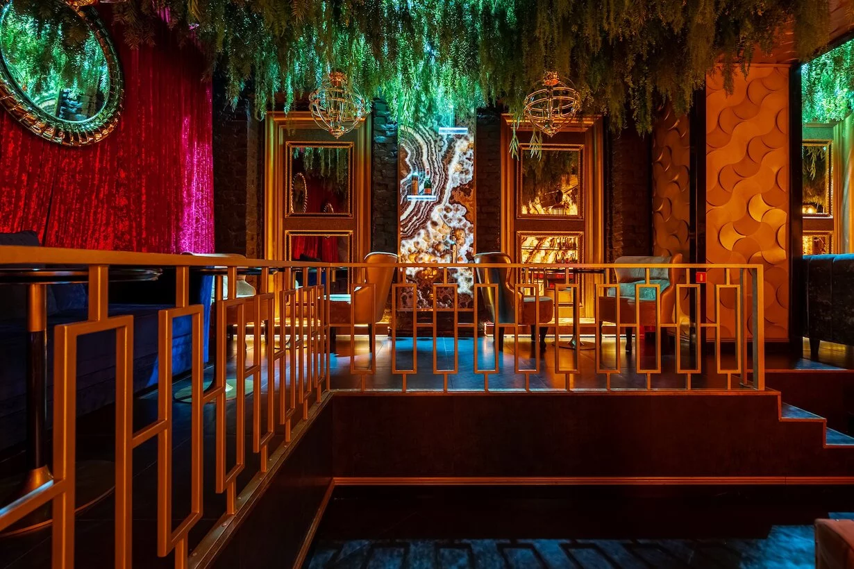 Интерьер/Экстерьер/Банкетная зона/Бар/Стол для двоих/Вход/Главный зал/Lounge зона клуб Project фото