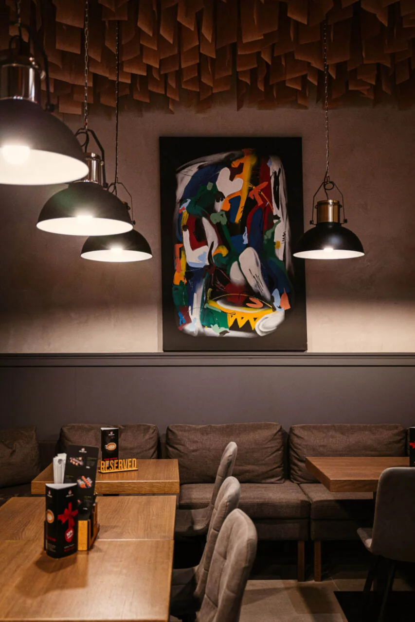 Интерьер/Экстерьер/Банкетная зона/Бар/Стол для двоих/Вход/Главный зал/Lounge зона кафе Ramen Ten фото