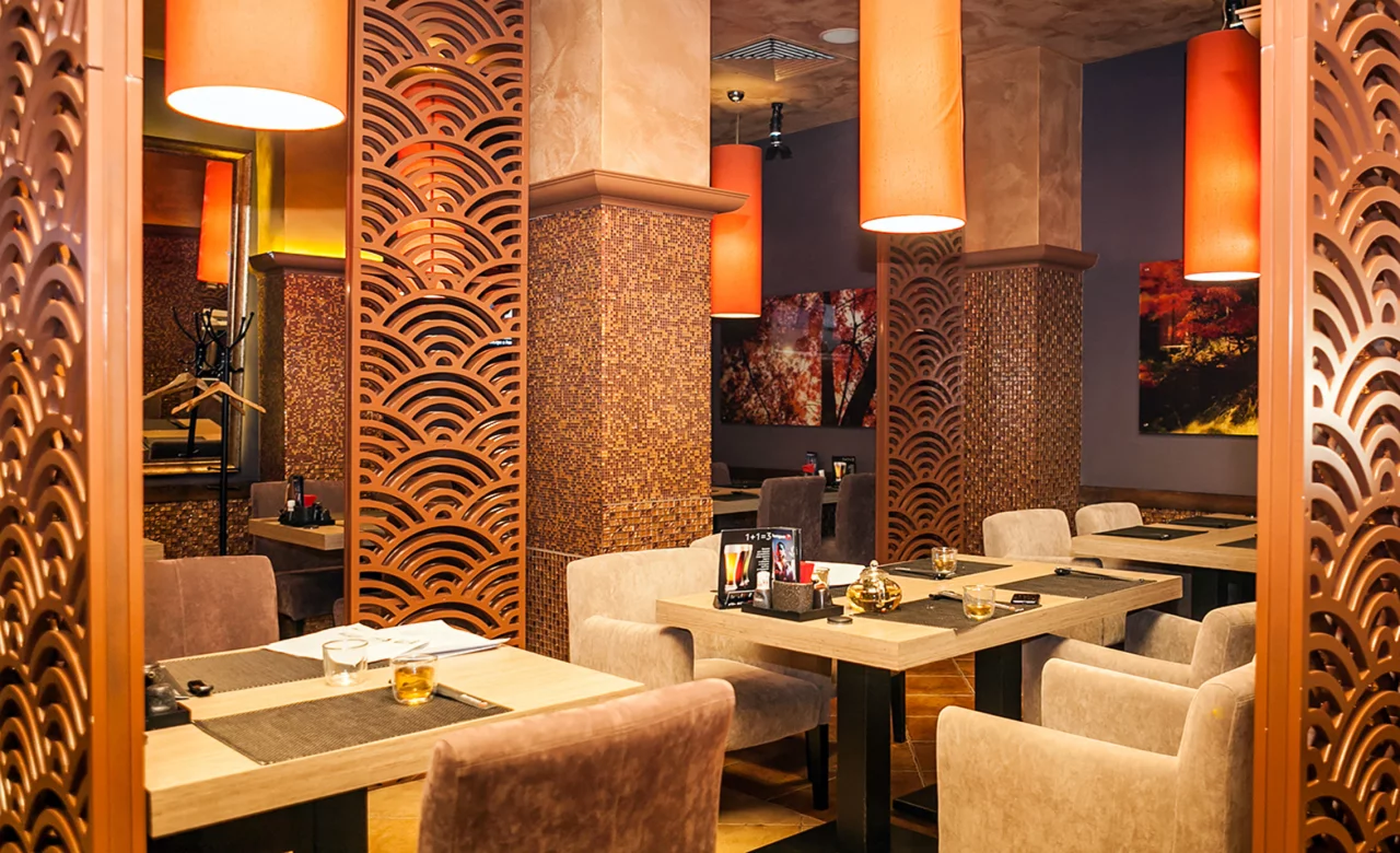 Интерьер/Экстерьер/Банкетная зона/Бар/Стол для двоих/Вход/Главный зал/Lounge зона ресторан Якитория фото