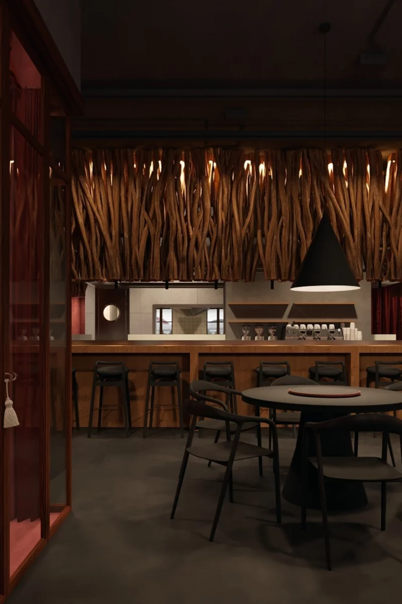 Интерьер/Экстерьер/Банкетная зона/Бар/Стол для двоих/Вход/Главный зал/Lounge зона кулинария Ra'men Land фото