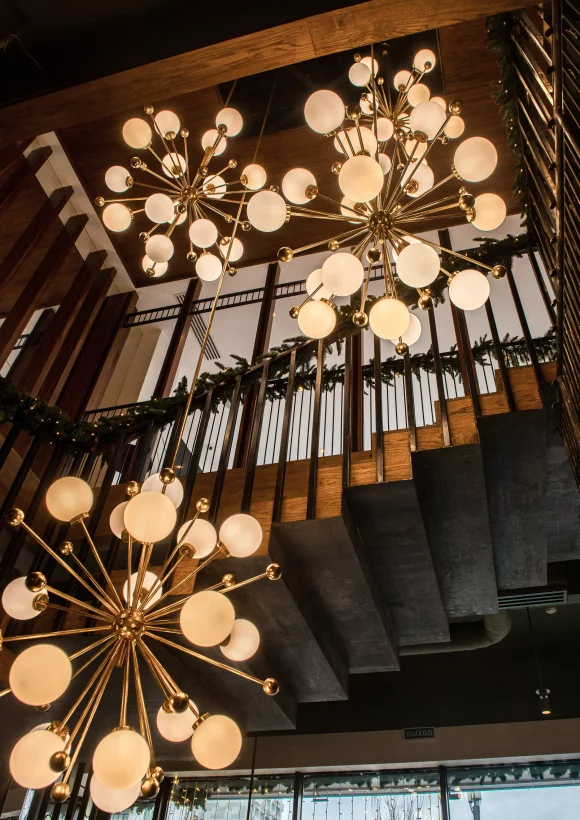 Интерьер/Экстерьер/Банкетная зона/Бар/Стол для двоих/Вход/Главный зал/Lounge зона ресторанный комплекс Olimpbet Lounge фото