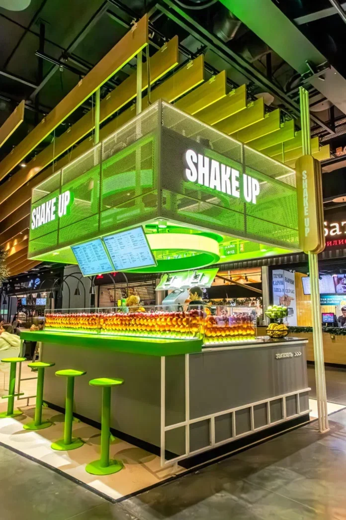 Интерьер/Экстерьер/Банкетная зона/Бар/Стол для двоих/Вход/Главный зал/Lounge зона корнер Shake Up фото