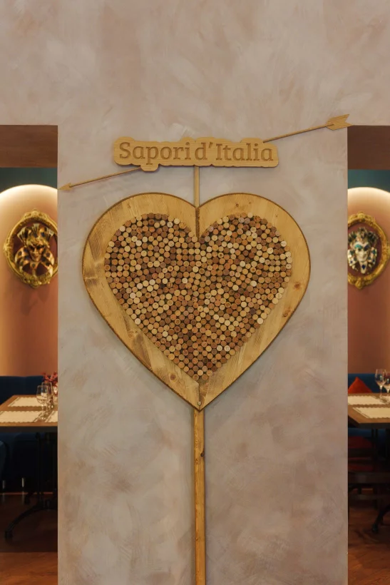 Интерьер/Экстерьер/Банкетная зона/Бар/Стол для двоих/Вход/Главный зал/Lounge зона ресторан Sapori di Italia фото