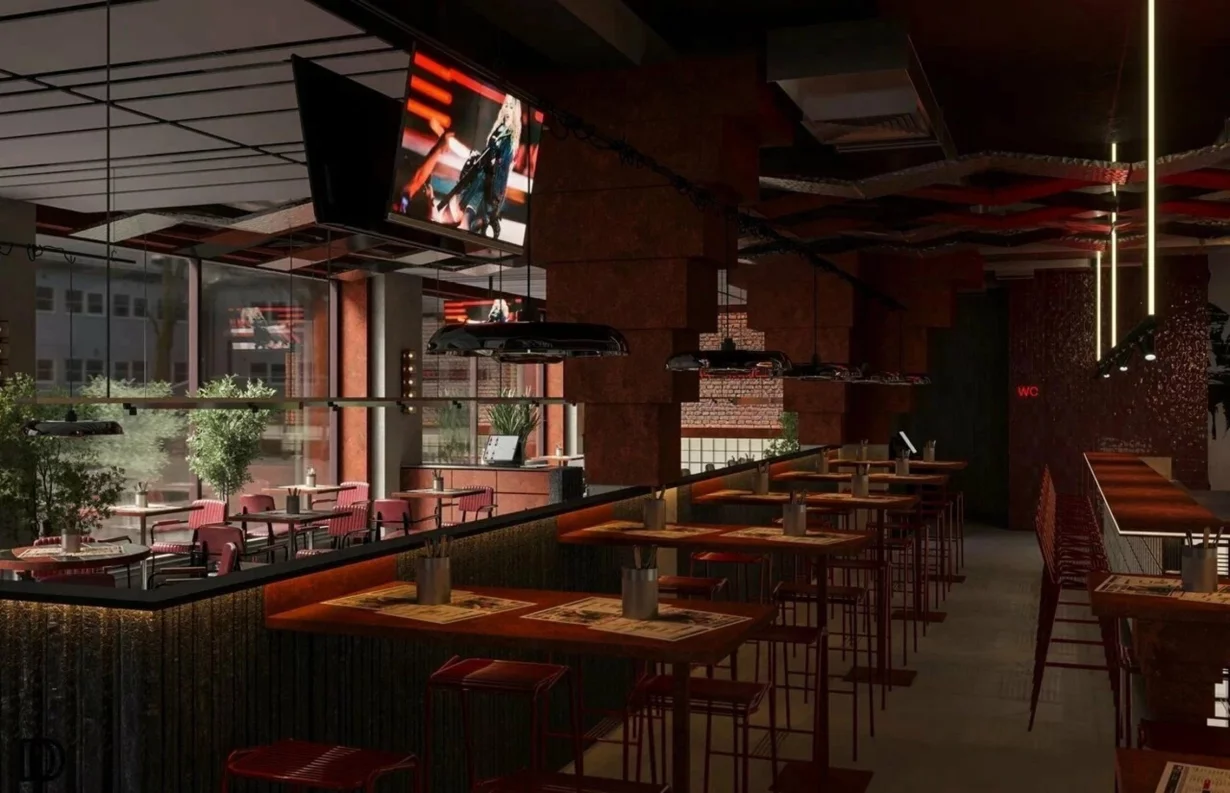 Интерьер/Экстерьер/Банкетная зона/Бар/Стол для двоих/Вход/Главный зал/Lounge зона бар Frank by Баста фото