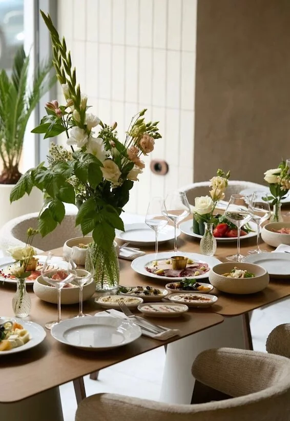 Интерьер/Экстерьер/Банкетная зона/Бар/Стол для двоих/Вход/Главный зал/Lounge зона ресторан Meze фото